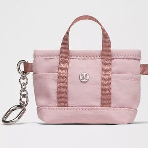 Lululemon Athletica Pink Mini Bag with Keychain